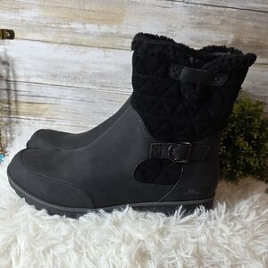 JBU NWT Black Quilted Winter Boots Sz 11